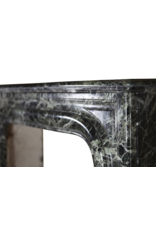Small French Green Marble Vintage Fireplace Surround
