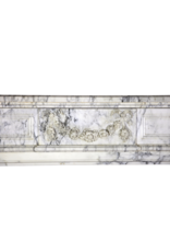 Maison Leon Van den Bogaert French Chic Vintage Marble Fireplace Surround