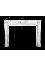 Maison Leon Van den Bogaert French Chic Vintage Marble Fireplace Surround