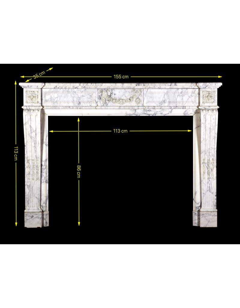 Cheminée Ornementale En Marbre Vintage Chic Français