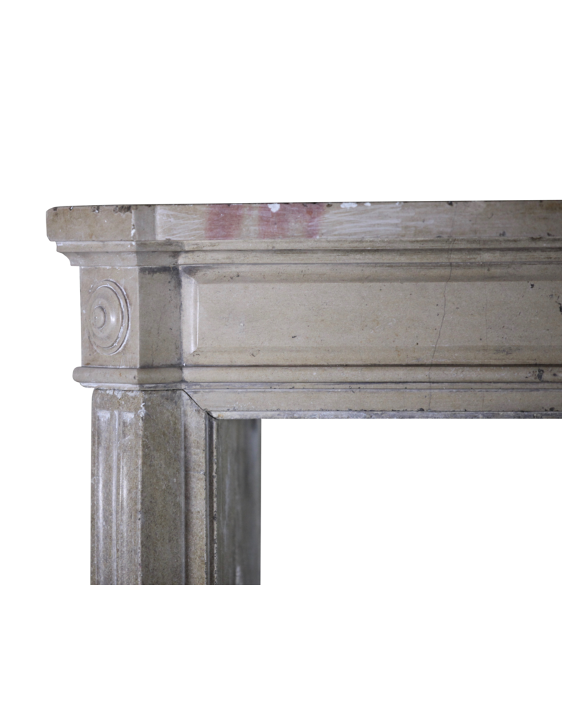 French 19Th Century Bicolor Fireplace Surround