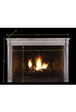Maison Leon Van den Bogaert French 19Th Century Bicolor Fireplace Surround
