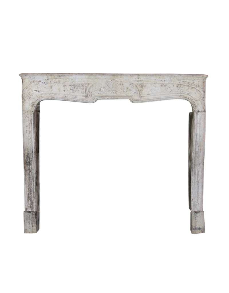 French Timeless Country Style Limestone Antique Fireplace Surround