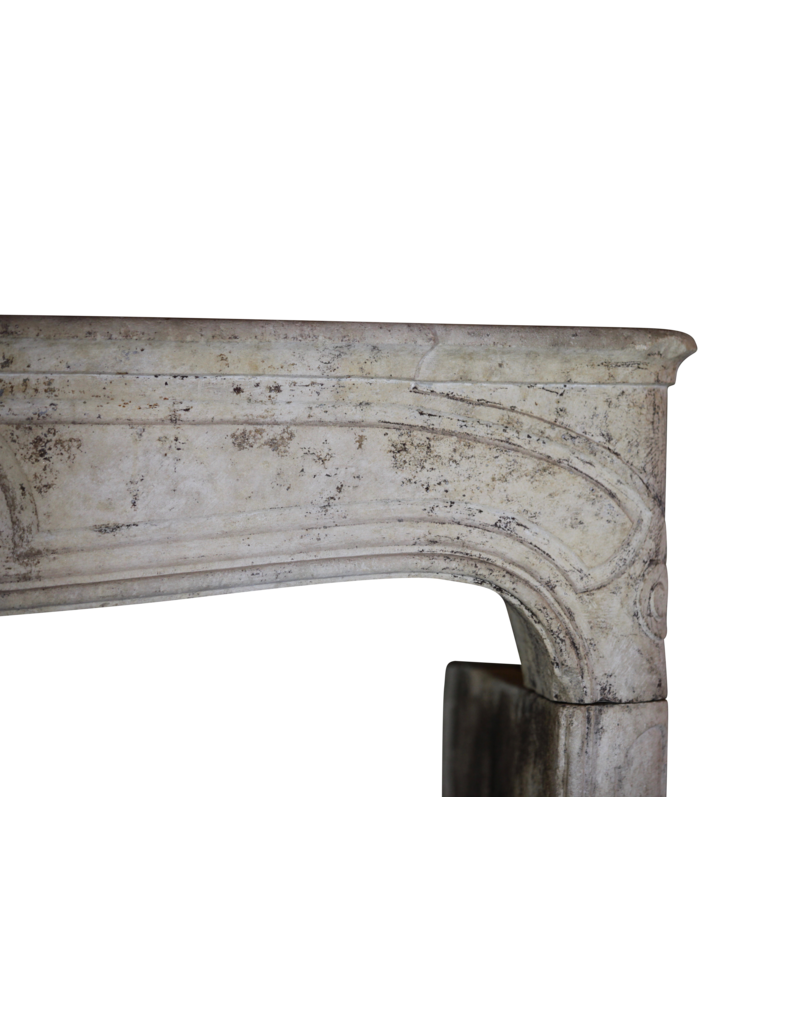 French Timeless Country Style Limestone Antique Fireplace Surround