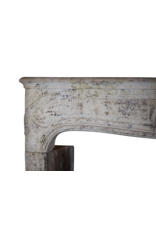 French Timeless Country Style Limestone Antique Fireplace Surround