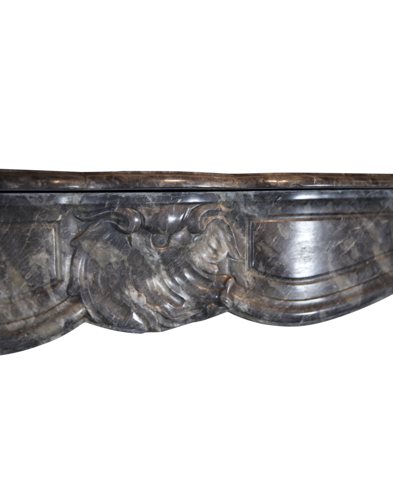 Maison Leon Van den Bogaert Chic Antique Marble Fireplace Surround