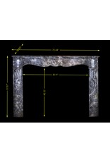 Maison Leon Van den Bogaert Chic Antique Marble Fireplace Surround