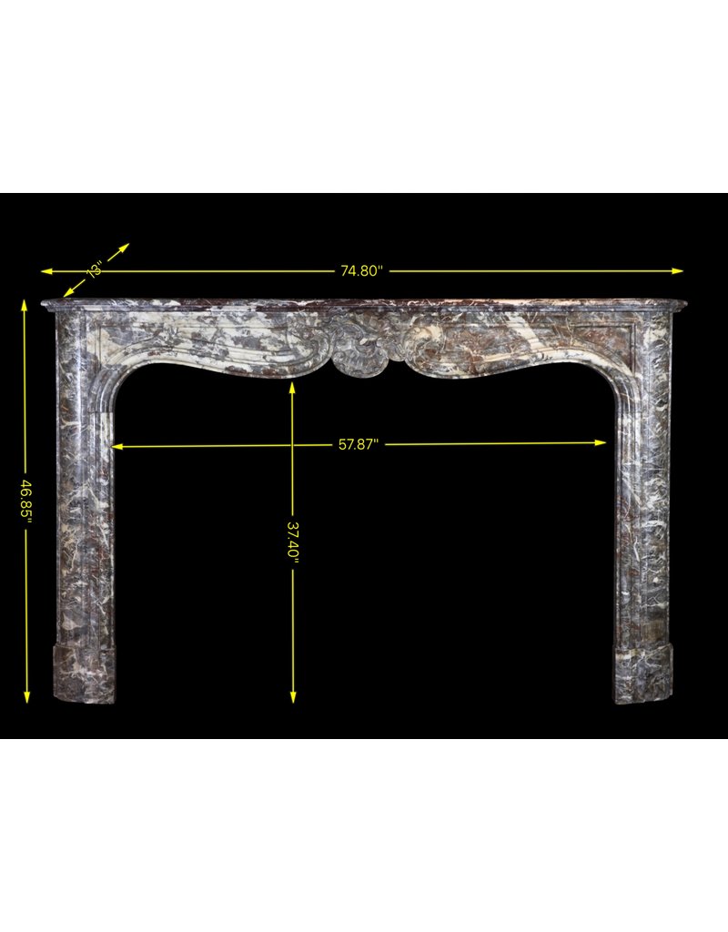 Wide Belgian Classic Fireplace Surround