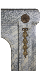 Maison Leon Van den Bogaert Vintage-Kaminumrandung aus Campan-Vert-Marmor