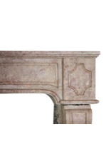 French Rustic Stone Fireplace Surround