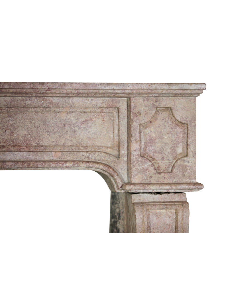 French Rustic Stone Fireplace Surround