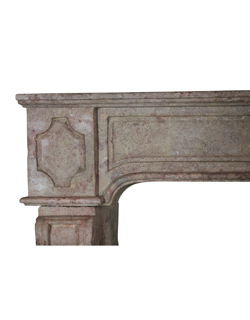 French Rustic Stone Fireplace Surround
