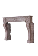 French Rustic Stone Fireplace Surround