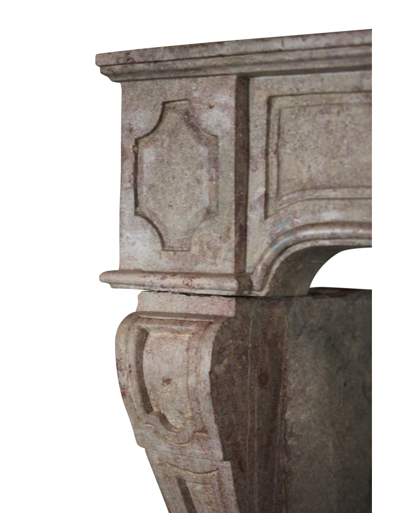 French Rustic Stone Fireplace Surround