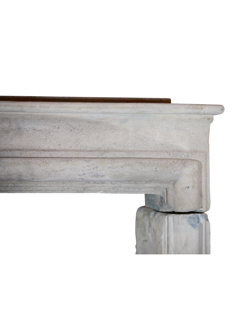 French Country Style Limestone Vintage Fireplace Surround