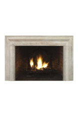 Bolection French Limestone Vintage Fireplace Surround