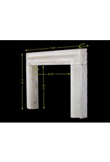 Bolection French Limestone Vintage Fireplace Surround