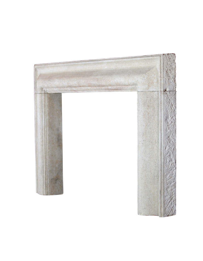 Bolection French Limestone Vintage Fireplace Surround