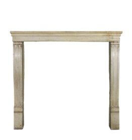 Small French Stone Fireplace Mantle