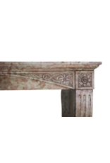 Maison Leon Van den Bogaert French Burgundy Antique Fireplace Surround