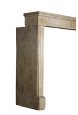 Classic Vintage French Limestone Fireplace Mantle