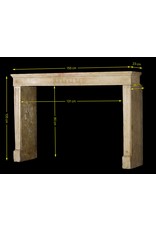 Classic Vintage French Limestone Fireplace Mantle