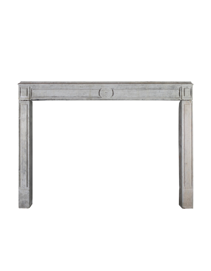 Rustic Bicolor French Antique Fireplace Surround With Star