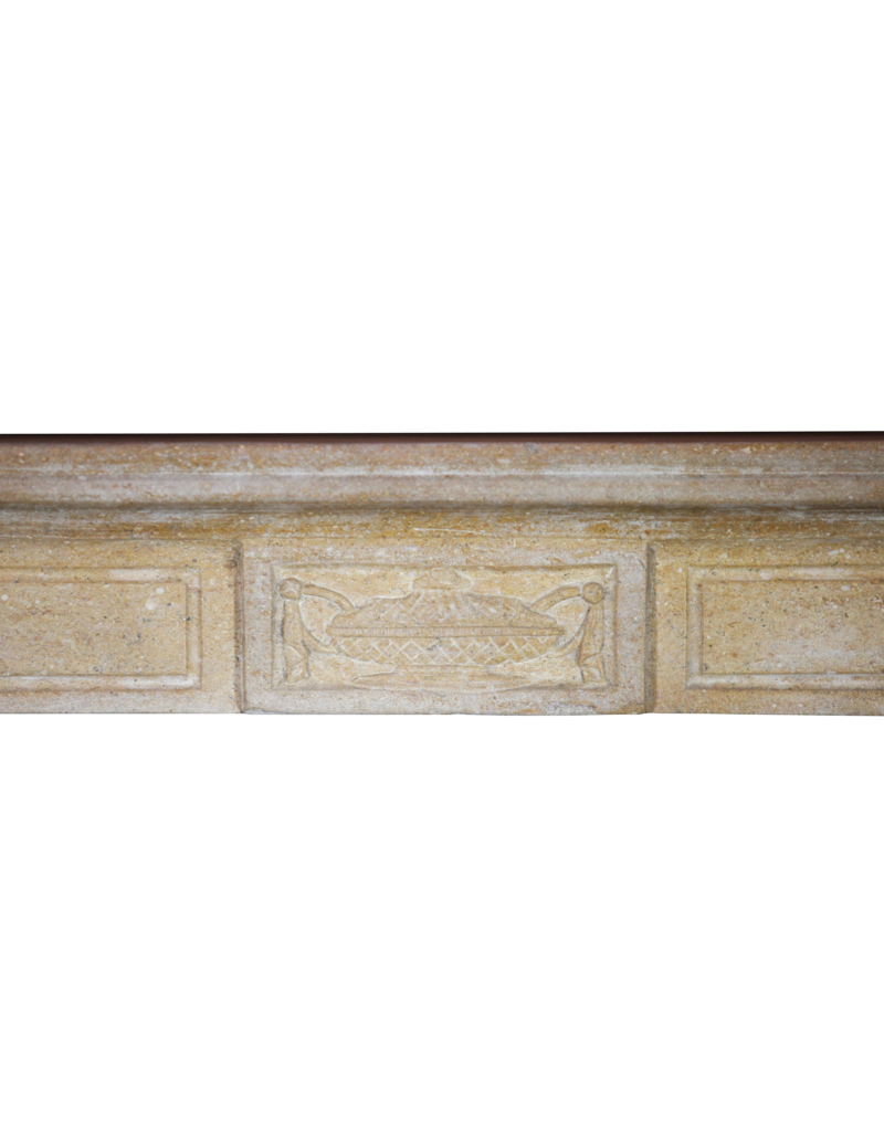 Fine Classic French Antique Marble Stone Fireplace Mantle