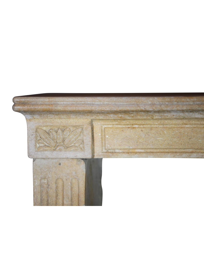 Fine Classic French Antique Marble Stone Fireplace Mantle