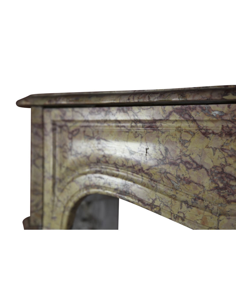 Colour Full French Classic Pompadour Marble Chimney Piece