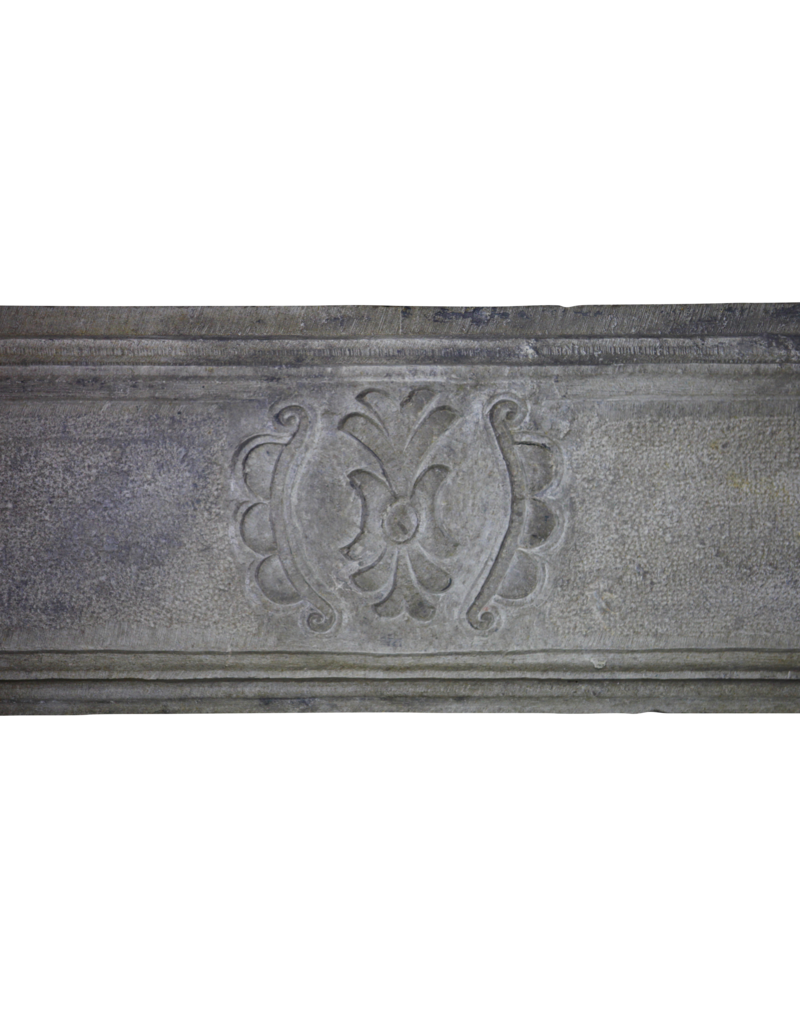 Maison Leon Van den Bogaert Chic French Antique Limestone Fireplace Surround