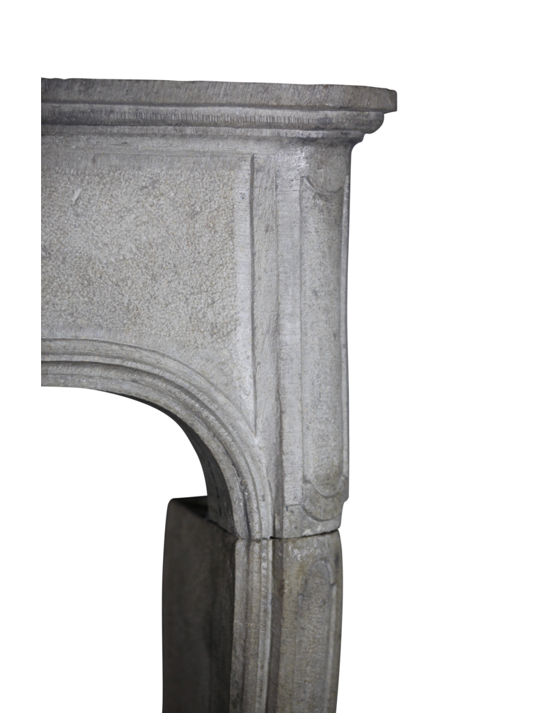 Maison Leon Van den Bogaert Chic French Antique Limestone Fireplace Surround