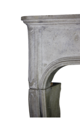 Maison Leon Van den Bogaert Chic French Antique Limestone Fireplace Surround