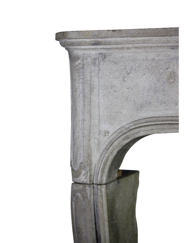 Maison Leon Van den Bogaert Chic French Antique Limestone Fireplace Surround