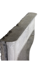 Maison Leon Van den Bogaert Chic French Antique Limestone Fireplace Surround