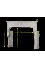 Maison Leon Van den Bogaert Chic French Antique Limestone Fireplace Surround