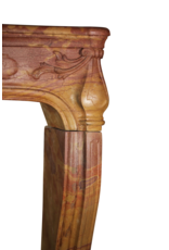 Maison Leon Van den Bogaert Klassische zweifarbige französische Vintage-Kaminumrandung aus dem 18. Jahrhundert