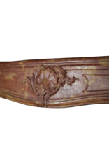 Maison Leon Van den Bogaert Klassische zweifarbige französische Vintage-Kaminumrandung aus dem 18. Jahrhundert