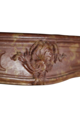 Maison Leon Van den Bogaert Klassische zweifarbige französische Vintage-Kaminumrandung aus dem 18. Jahrhundert