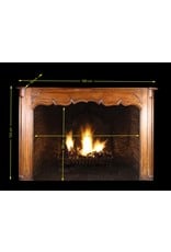 South French Wood Fireplace Surround