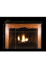 South French Wood Fireplace Surround