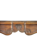Maison Leon Van den Bogaert Large Manoir Style Walnut Fireplace Surround
