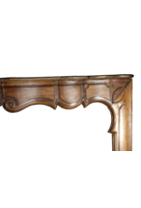 Large Manoir Style Walnut Fireplace Surround