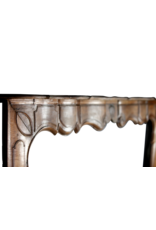 Maison Leon Van den Bogaert Large Manoir Style Walnut Fireplace Surround