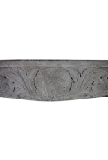 French Campagnard Limestone Fireplace Surround