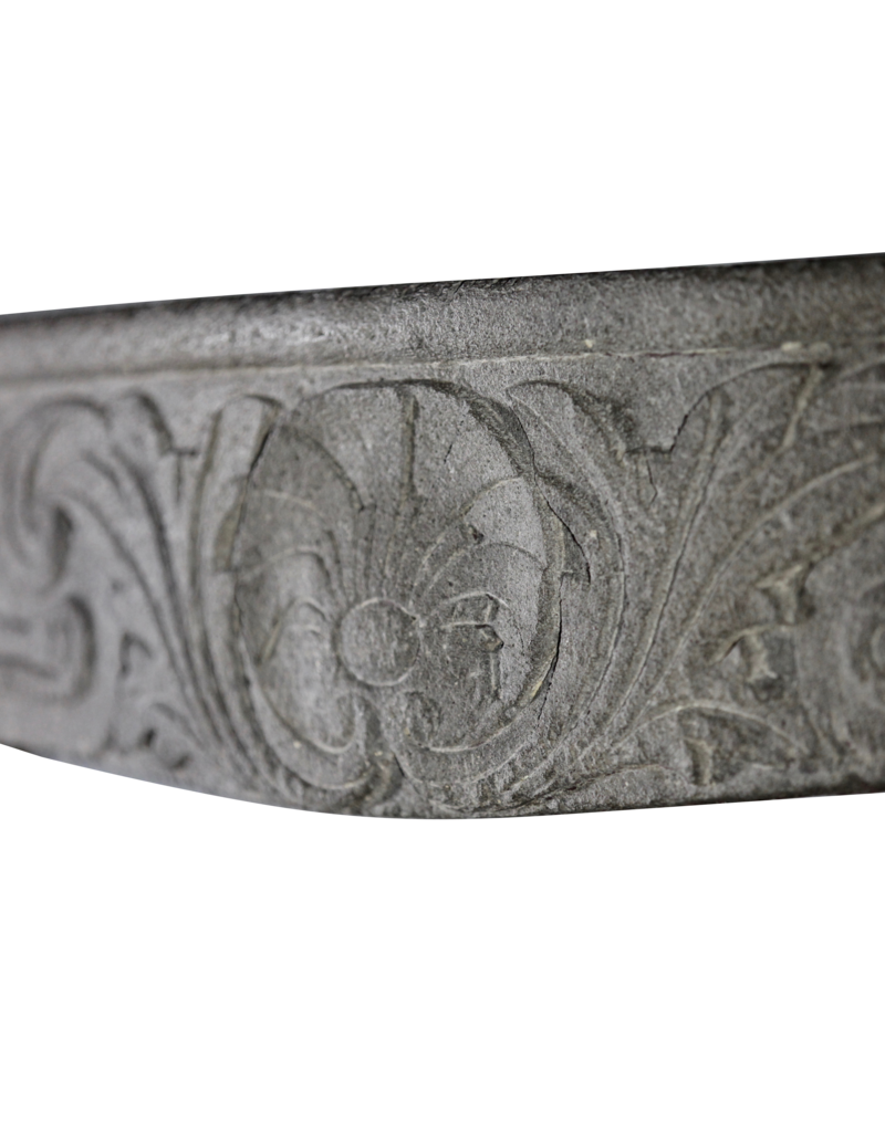 Maison Leon Van den Bogaert Französische Kaminumrandung aus Kalkstein im Landhausstil