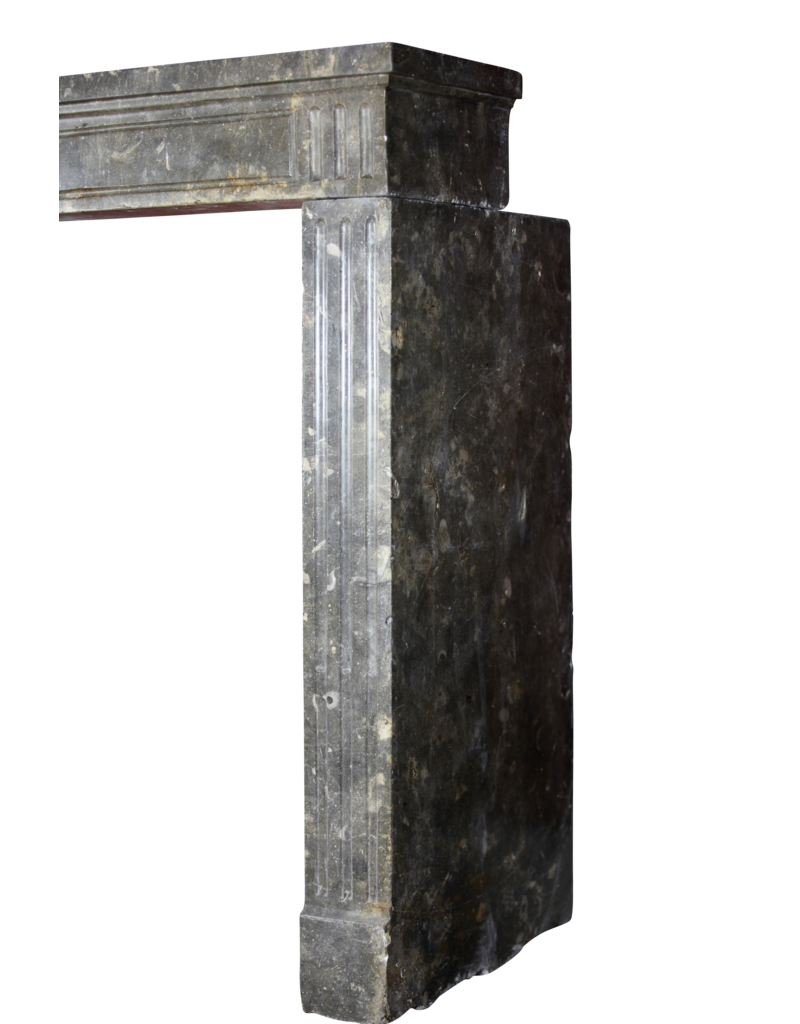 Maison Leon Van den Bogaert Timeless Chic French Fossil Stone Fireplace Surround