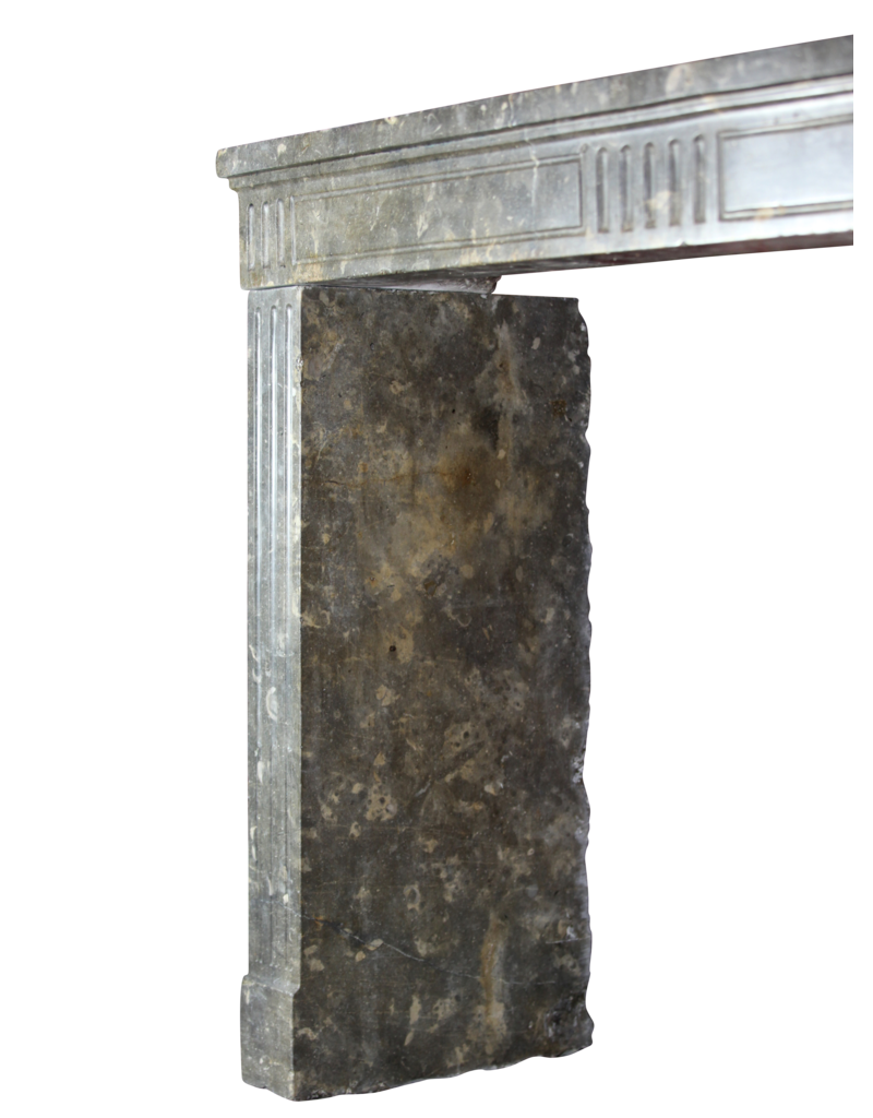 Maison Leon Van den Bogaert Timeless Chic French Fossil Stone Fireplace Surround