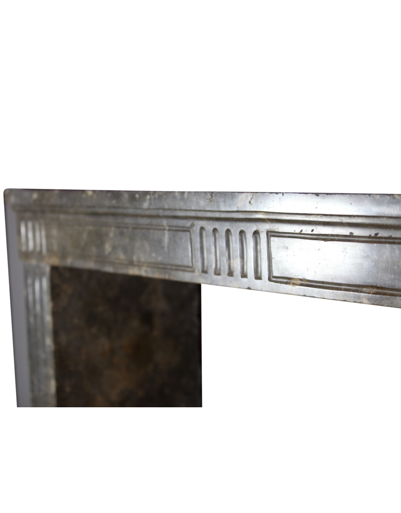 Maison Leon Van den Bogaert Timeless Chic French Fossil Stone Fireplace Surround