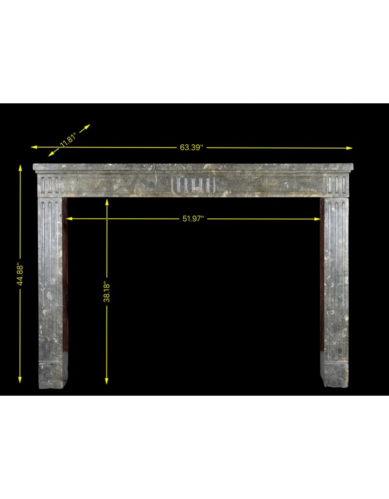 Maison Leon Van den Bogaert Timeless Chic French Fossil Stone Fireplace Surround